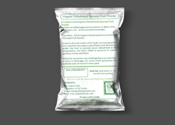 Soursop fruit backside Organic Soursop dehydrated Fruit Powder - Directly From The Origin