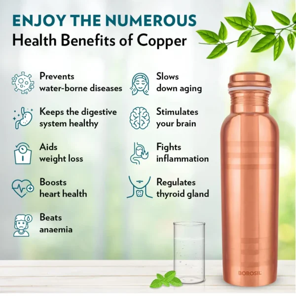benefits of copper Pure Copper Bottle (1L)